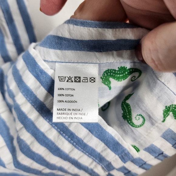 MAEVE STRIPED OPEN FRONT TOP - Picture 7 of 8